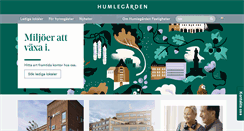 Desktop Screenshot of humlegarden.se